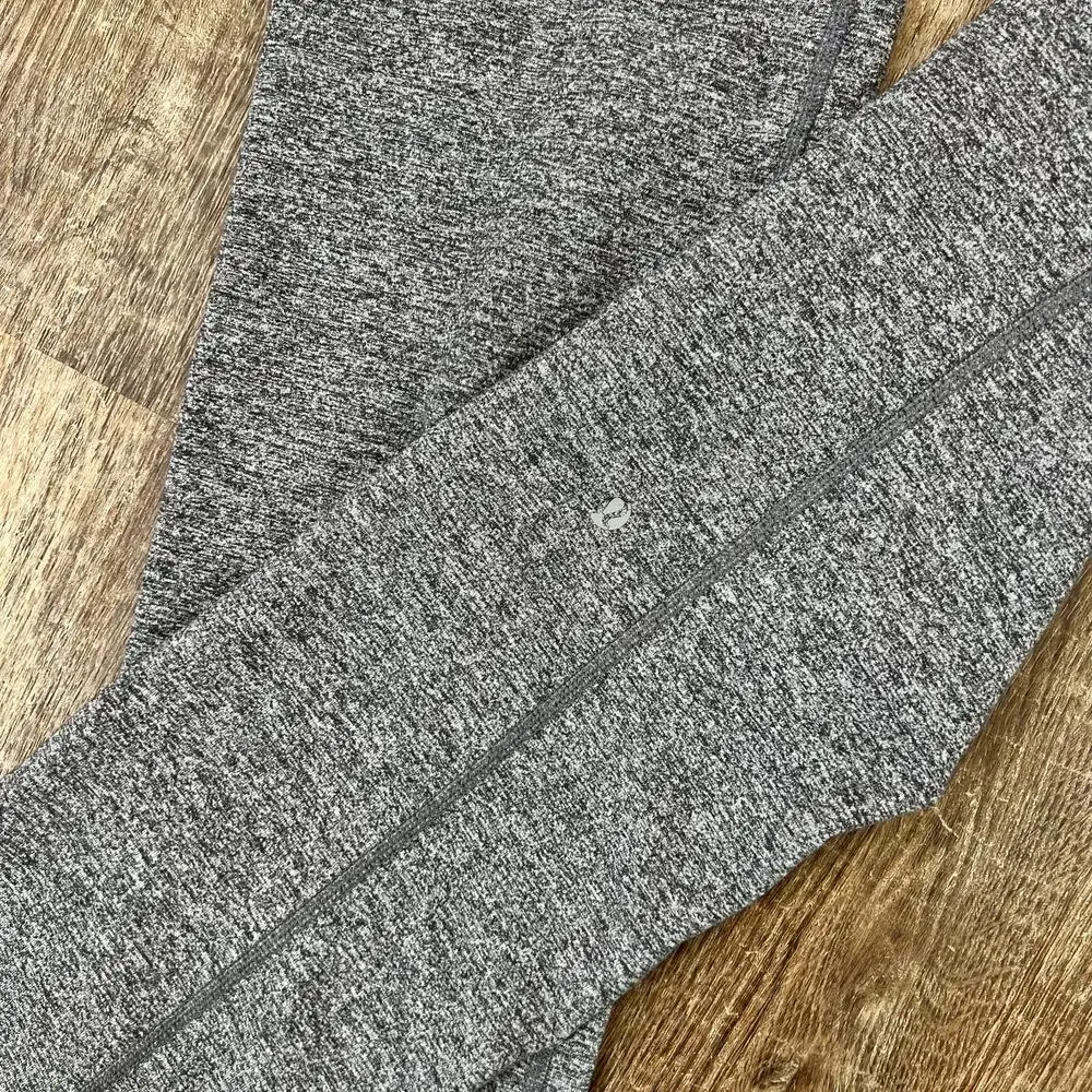 Lululemon Straight Up Pant Heathered Deep Coal Gray Straight Leg Yoga Leggings - Picture 7 of 8